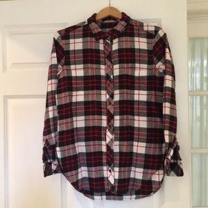 Athleta plaid flannel shirt